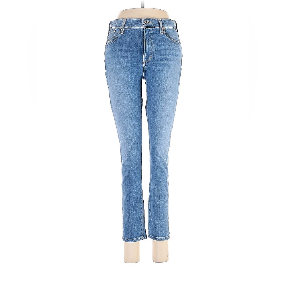 AGOLDE Mid Rise Skinny Cropped Ankle Denim Jeans